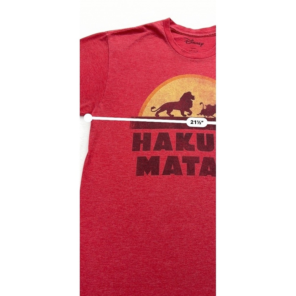 Disney Lion King Hakuna Matata T-Shirt Mens L Red Heather Simba Graphic Tee - Picture 4 of 6